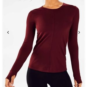 Fabletics Aria Scoop Neck Top, Size Medium